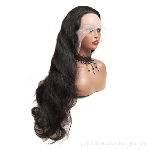 Body Wave Raw Virgin Unprocessed Thin Skin Transparent Full Lace Wigs,100% Human Hair Bleached hd Lace Front Wigs 13x6